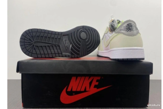 Rep EP AIR JORDAN 1 DM7837-103 GHOST WHITE OG GREEN-BLACK LOW DM7837-103 0413